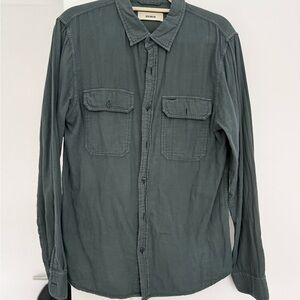 Buck Mason Olive Casual Button Down Shirt
